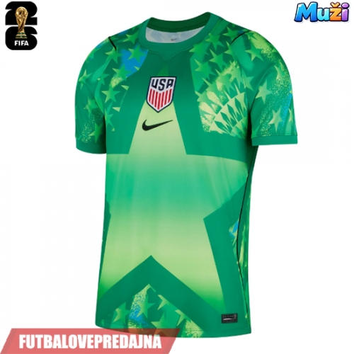 Lacne Muži Futbalové dres Spojené štáty Matt Turner #1 Brankarsky  MS 2026 Krátky Rukáv - Domáci